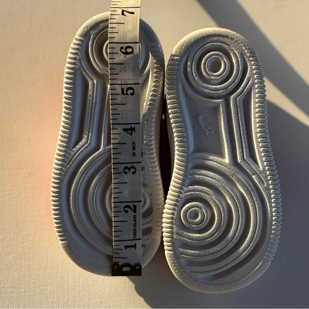 Nike Force 1 '18 (TD) Lace-Up Red Leather Trainers 905220 609 Sneakers Toddler - Picture 7 of 8